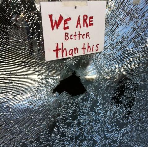 Bank window broken, Occupy Oakland apologizes