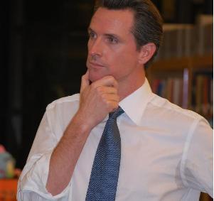 Newsom’s silly trick