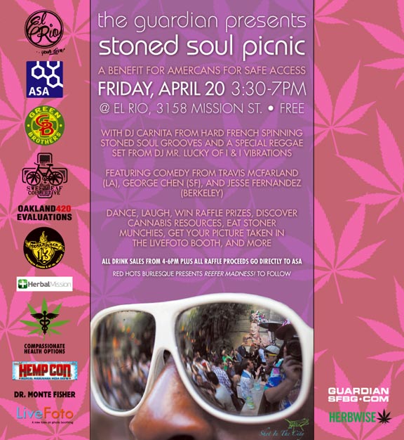 The Guardian Presents: 4/20 Stoned Soul Picnic (a benefit for Americans for Safe Access)