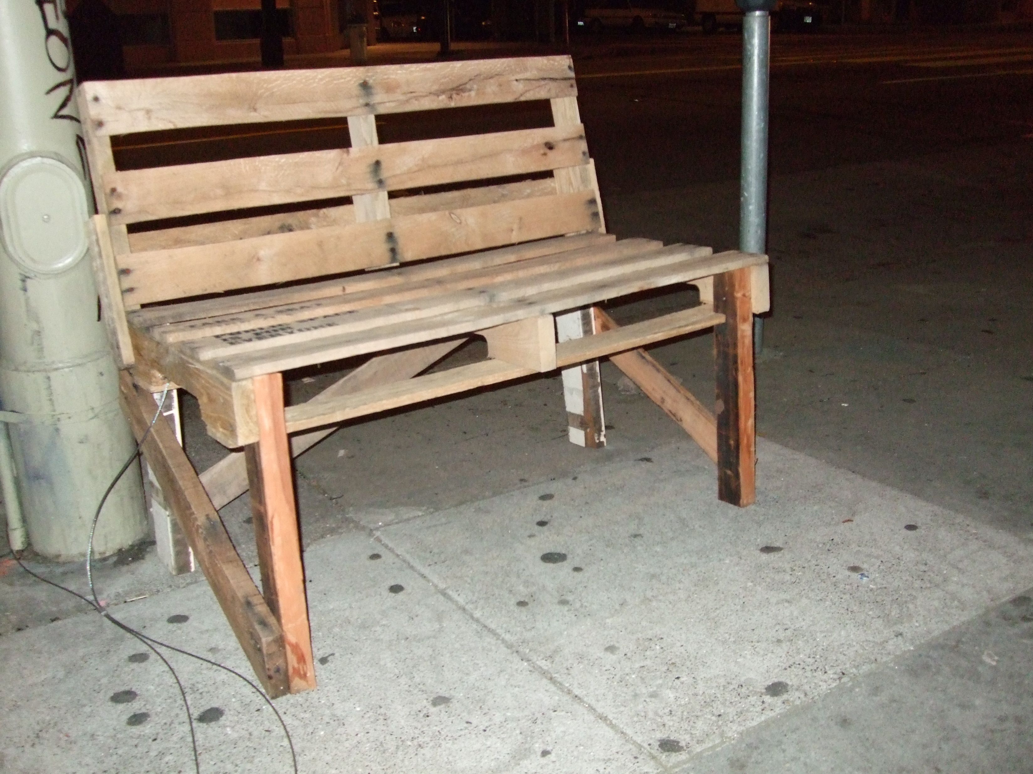 Activists respond to sit-lie with handmade benches