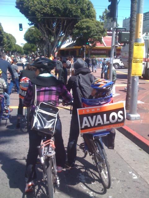 Avalos and Chiu vie for bike vote at Sunday Streets